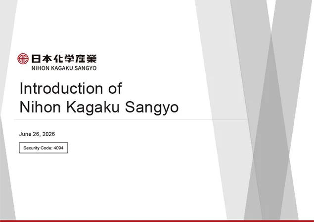 Introduction of Nihon Kagaku Sangyo