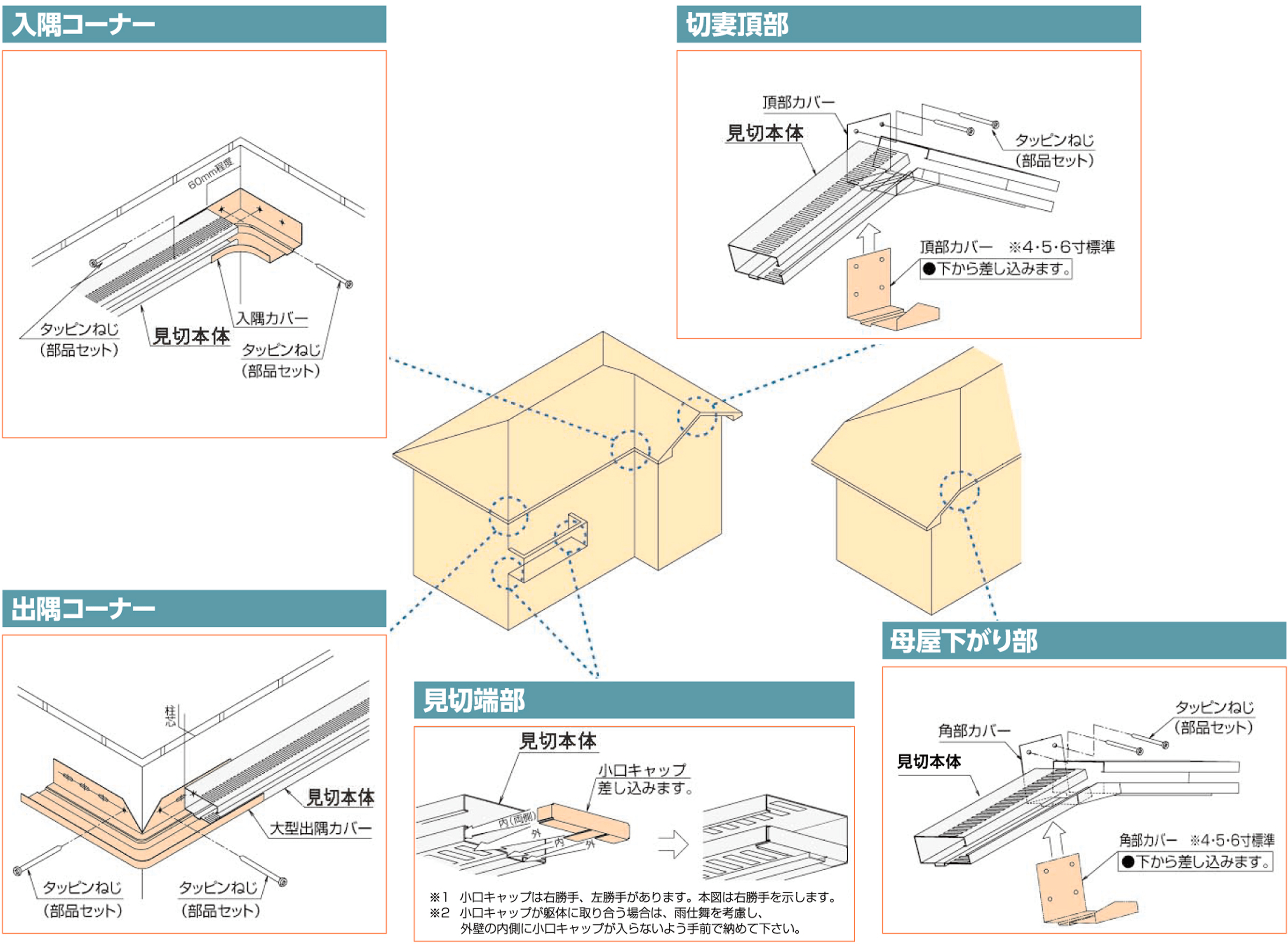 軒天出寸法の説明図