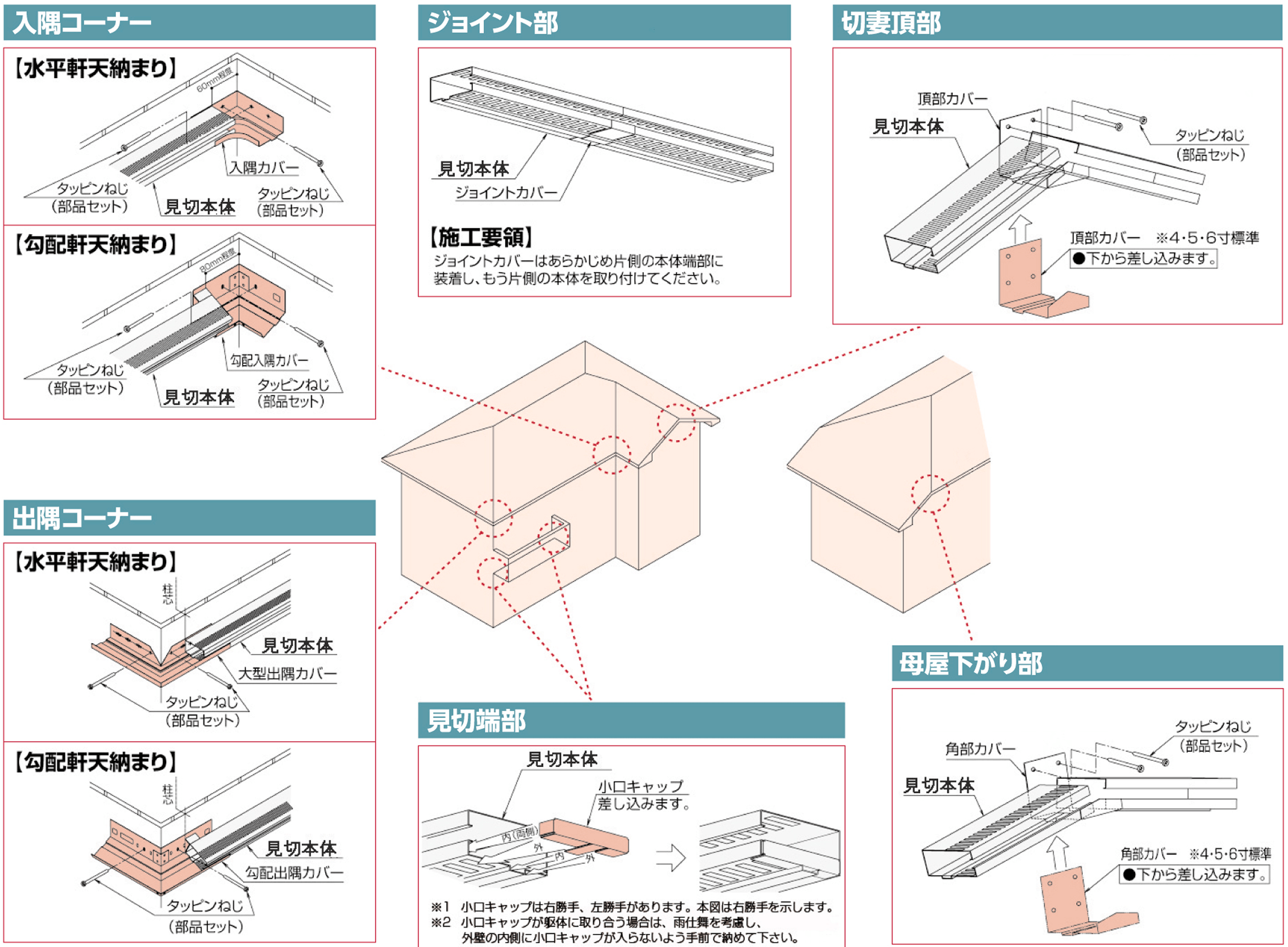 軒天出寸法の説明図