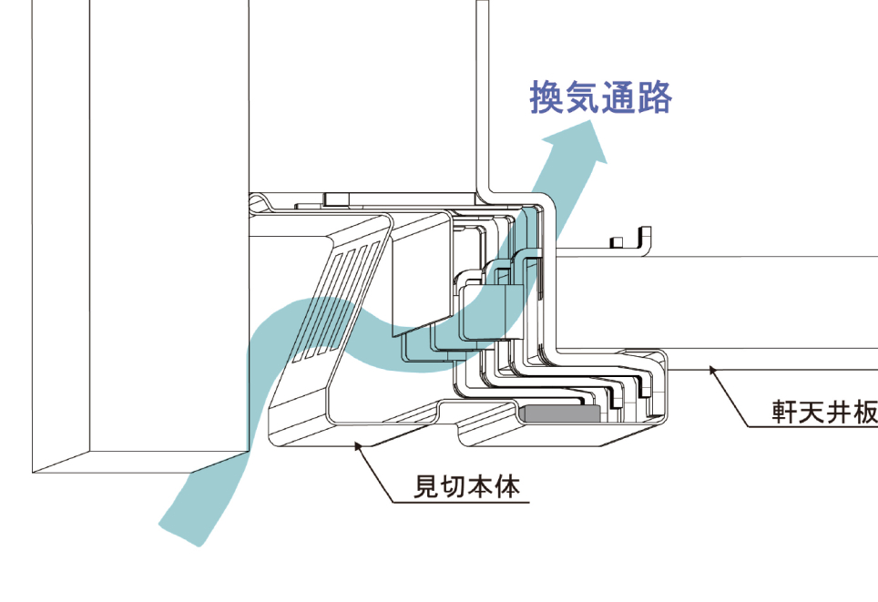 軒天出寸法の説明図