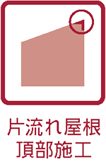 片流れ屋根頂部施工